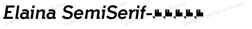 Elaina SemiSerif字体转换